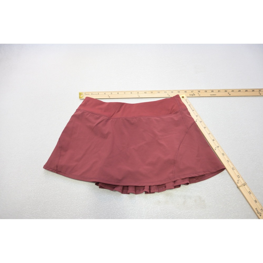 CRZ YOGA Skort Womens Small Burgundy Pleated Back Athletic Skirt Excellent